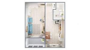 1-к квартира, вторичка, 41м2, 11/14 этаж