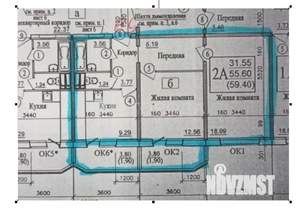 2-к квартира, вторичка, 56м2, 12/18 этаж