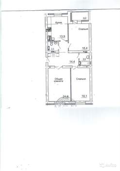 3-к квартира, вторичка, 91м2, 11/16 этаж