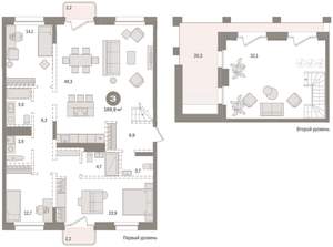 3-к квартира, сданный дом, 190м2, 10/10 этаж