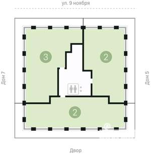 2-к квартира, сданный дом, 151м2, 7/10 этаж