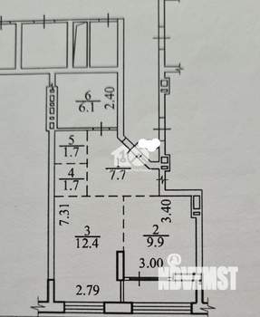 2-к квартира, вторичка, 40м2, 12/26 этаж