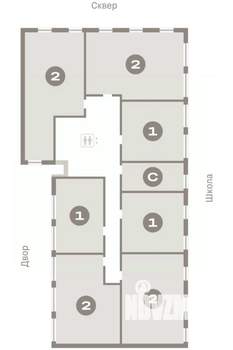 2-к квартира, вторичка, 75м2, 5/7 этаж