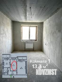 2-к квартира, вторичка, 58м2, 4/15 этаж