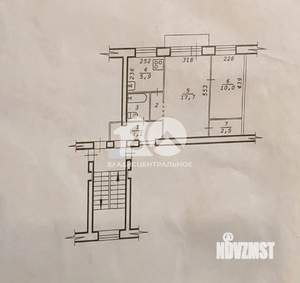 2-к квартира, вторичка, 43м2, 1/5 этаж