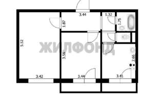 2-к квартира, вторичка, 60м2, 1/18 этаж