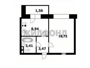 1-к квартира, вторичка, 37м2, 6/10 этаж