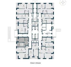 1-к квартира, вторичка, 39м2, 1/17 этаж