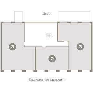 2-к квартира, вторичка, 68м2, 1/7 этаж