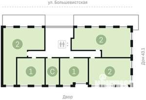 2-к квартира, вторичка, 113м2, 3/24 этаж