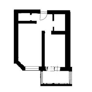 1-к квартира, вторичка, 38м2, 7/25 этаж