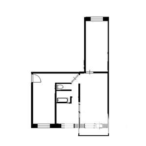 2-к квартира, вторичка, 43м2, 3/5 этаж