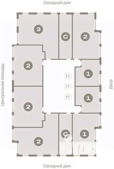 2-к квартира, вторичка, 80м2, 11/23 этаж