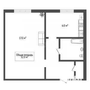 1-к квартира, вторичка, 32м2, 3/9 этаж