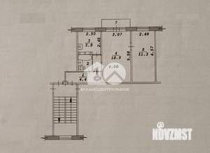 2-к квартира, вторичка, 46м2, 4/5 этаж