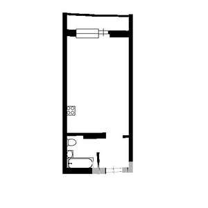 1-к квартира, вторичка, 31м2, 2/17 этаж