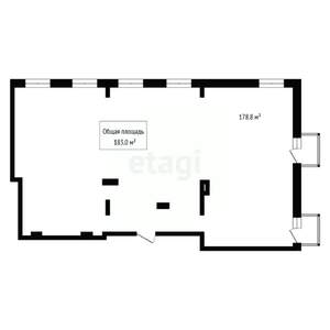 4-к квартира, вторичка, 183м2, 6/6 этаж