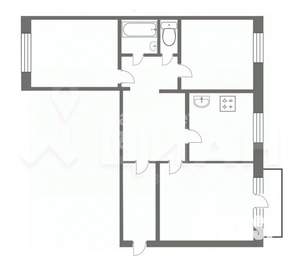 3-к квартира, вторичка, 63м2, 9/10 этаж