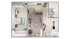 2-к квартира, вторичка, 64м2, 4/14 этаж