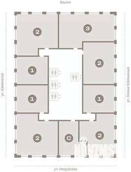 2-к квартира, вторичка, 66м2, 18/30 этаж