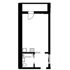 1-к квартира, вторичка, 35м2, 25/25 этаж