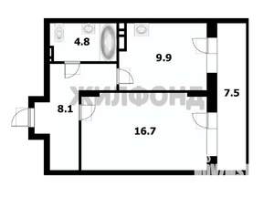 1-к квартира, вторичка, 39м2, 15/21 этаж