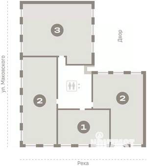 3-к квартира, вторичка, 140м2, 3/8 этаж