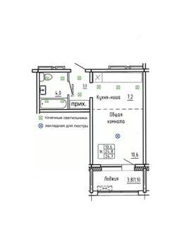 1-к квартира, вторичка, 27м2, 2/14 этаж