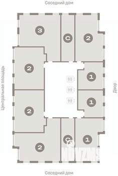 2-к квартира, вторичка, 80м2, 17/23 этаж