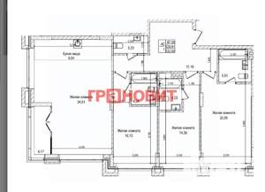 3-к квартира, вторичка, 130м2, 3/28 этаж