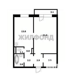 1-к квартира, вторичка, 49м2, 7/10 этаж