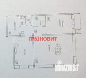 2-к квартира, сданный дом, 63м2, 1/10 этаж