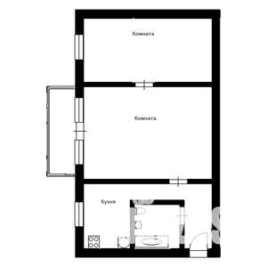 2-к квартира, вторичка, 43м2, 6/6 этаж