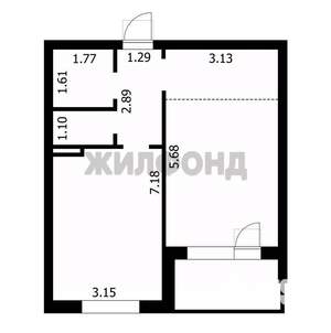 1-к квартира, вторичка, 40м2, 1/10 этаж