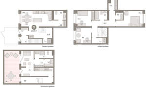 2-к квартира, сданный дом, 165м2, 2/11 этаж