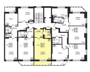 Студия квартира, строящийся дом, 37м2, 3/27 этаж