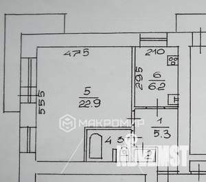 1-к квартира, вторичка, 40м2, 11/12 этаж