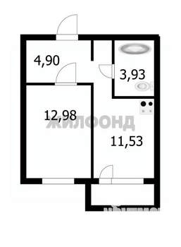 1-к квартира, сданный дом, 35м2, 6/16 этаж