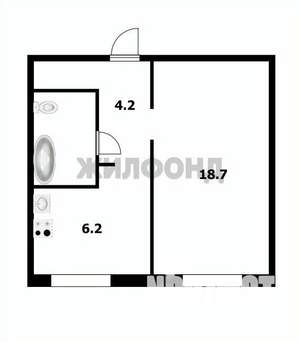 1-к квартира, вторичка, 32м2, 1/9 этаж