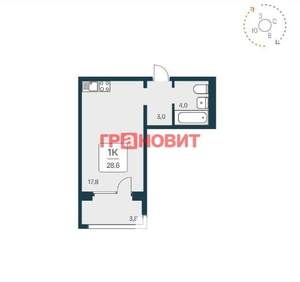Студия квартира, вторичка, 29м2, 16/17 этаж