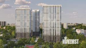 3-к квартира, строящийся дом, 56м2, 24/25 этаж