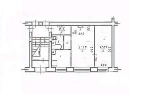 2-к квартира, вторичка, 43м2, 1/3 этаж