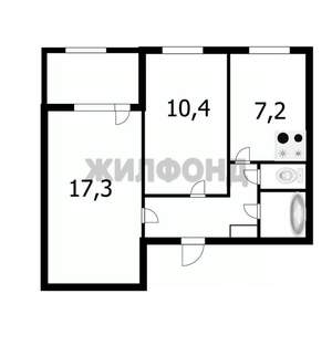 2-к квартира, вторичка, 45м2, 5/9 этаж