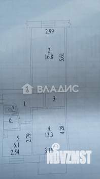 2-к квартира, вторичка, 47м2, 3/5 этаж