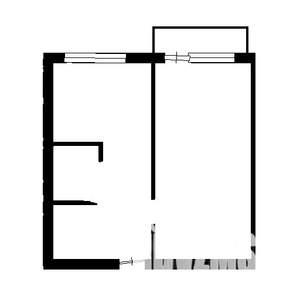 1-к квартира, вторичка, 32м2, 2/9 этаж
