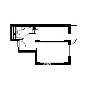 1-к квартира, вторичка, 38м2, 5/25 этаж