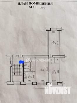 3-к квартира, вторичка, 57м2, 4/5 этаж