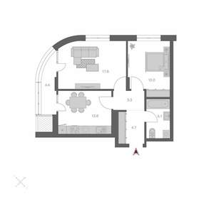 2-к квартира, вторичка, 60м2, 3/24 этаж