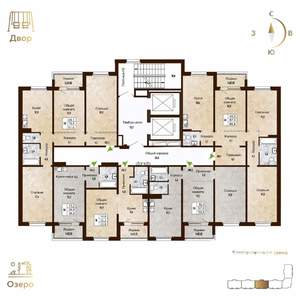 3-к квартира, вторичка, 82м2, 2/17 этаж