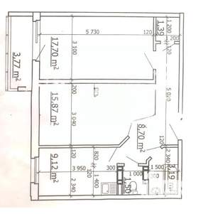 2-к квартира, вторичка, 60м2, 8/12 этаж